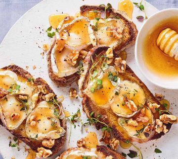 Honey Goat Cheese Toast